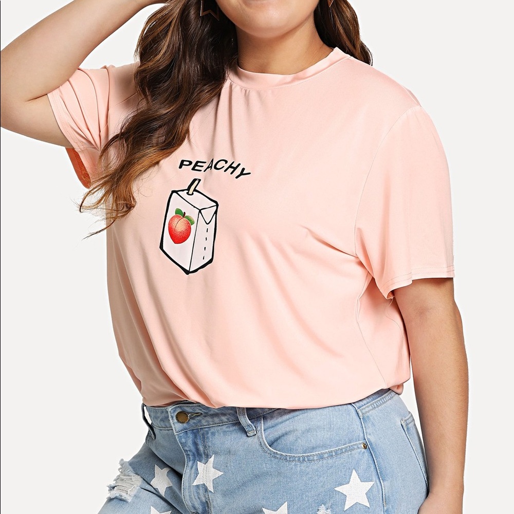 🍑 Peachy Graphic Print Tee 🍑